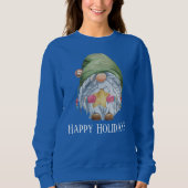 フェスティバルの水色クリスマス格言スウェットシャツ スウェットシャツ (正面)