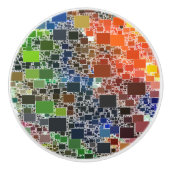 フェスティバルの浮遊タイルのアートワーク セラミックノブ (正面)