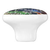 フェスティバルの浮遊タイルのアートワーク セラミックノブ (側面)