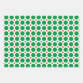 フェスティバルの盛り合わせ赤緑 ラッピングペーパーシート (正面3)