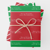 フェスティバルの盛り合わせ赤緑 ラッピングペーパーシート (インサイチュ)