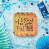 フェスティバルの紅葉秋の感謝祭 ペーパープレート (パーティー)