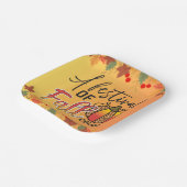 フェスティバルの紅葉秋の感謝祭 ペーパープレート (傾斜あり)