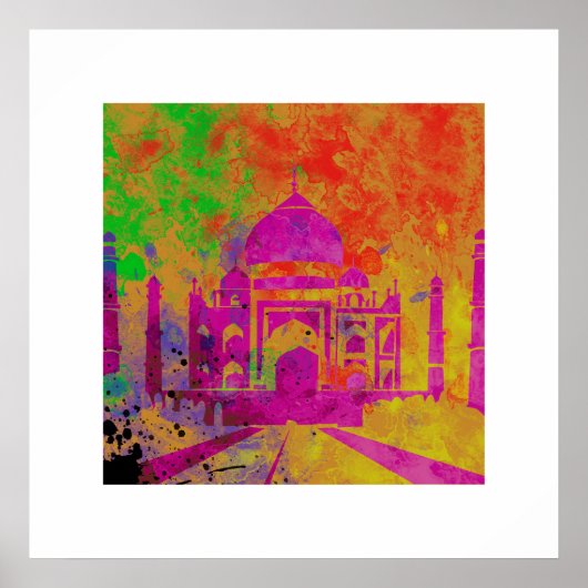 フェスティバルの色のHOLI AT THE TAJ ポスター (正面)