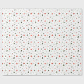 フェスティバルの葉のホリデーパターン ラッピングペーパー (フラット)