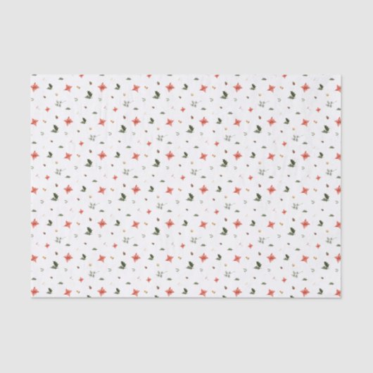 フェスティバルの葉のホリデーパターン 薄葉紙 (正面)