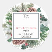 フェスティバルの葉の休日フローラへ/ギフトラベルから ラウンドシール (正面)