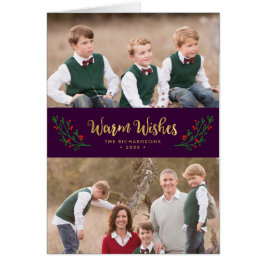 フェスティバルの葉の暖かい願いホリデーフォト