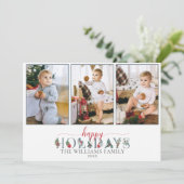 フェスティバルの葉ハッピーホリデーフローラ3 – 写真 カード (スタンド正面)