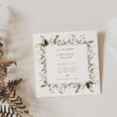 フェスティバルの葉フレームホリデーパーティー 招待状