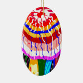 フェスティバルの装飾的なテントの日除けのおおいの日よけ セラミックオーナメント (右)