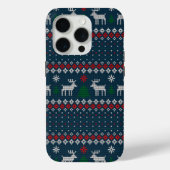 フェスティバルの醜いセーターのフェイククリスマスニットパターン Case-Mate iPhoneケース (裏面)