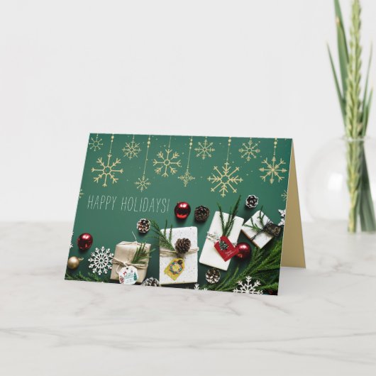 フェスティバルの雪片，クリスマス カード (正面)