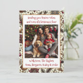 フェスティバルの雰囲気とクリスマス応援家族の写真 シーズンカード (スタンド正面)