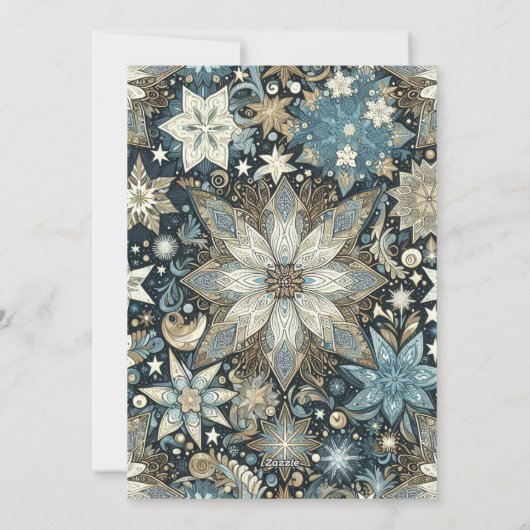 フェスティバルの雰囲気とクリスマス応援家族の写真 シーズンカード (裏面)