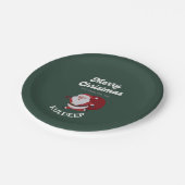 「フェスティバルの雰囲気：クリスマスと新年応援」 ペーパープレート (アングル)