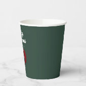 「フェスティバルの雰囲気：クリスマスと新年応援」 紙コップ (左)