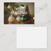 フェスティバルの願い：クリスマスプレゼントのグリーティングカード ノートカード (正面/裏面)