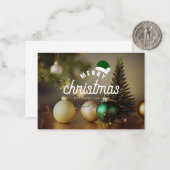 フェスティバルの願い：クリスマスプレゼントのグリーティングカード ノートカード (正面/裏面インサイチュ)