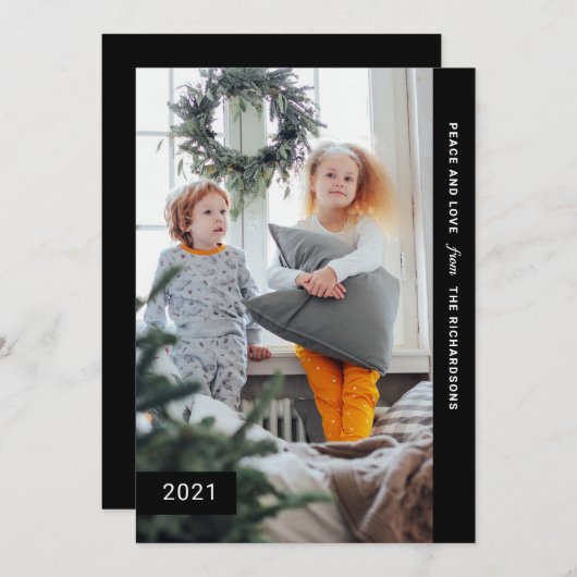 フェスティバルの願い | 1モダン枚の写真 シーズンカード (正面/裏面)