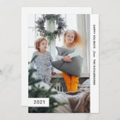 フェスティバルの願い | 1モダン枚の写真 シーズンカード (正面/裏面)