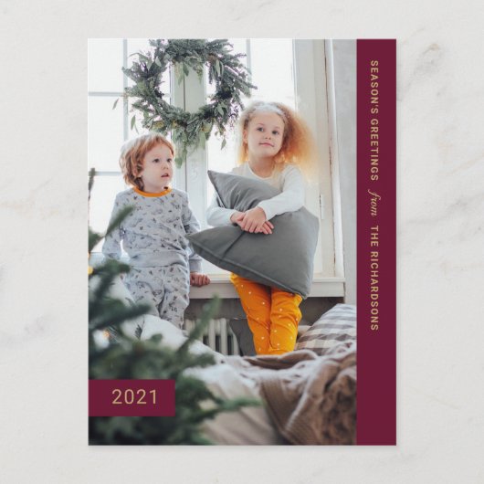 フェスティバルの願い | 1モダン枚の写真 シーズンポストカード (正面)