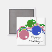 フェスティバルの飾り付け及びかわいらしリボン マグネット (正面/裏面)