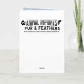 フェスティバルの馬とクリスマスライト カード (裏面)