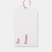 フェスティバルの馬とクリスマスライト ギフトタグ (裏面)