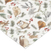 フェスティバルの鳥と小枝のウッドランドパターン テーブルクロス (アングル)