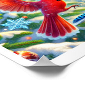 フェスティバルの鳥のアメリカ：クリスマスの応援を広げる ポスター (角)