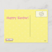 フェスティバルのMillefioriのバニーは民芸イースターに卵を投げつけます シーズンポストカード (裏面)