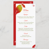 フェスティバルはクリスマスの休日の夕食を残します メニュー (正面/裏面)