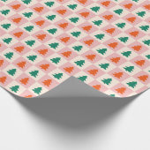 フェスティバルはクリスマスの喜びを漂わせる ラッピングペーパー (角)