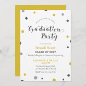 フェスティバルは卒業の招待状に点を打ちます 招待状 (正面/裏面)