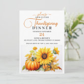 フェスティバルひまわり&パンプキンサンクスギビングディナー 招待状 (スタンド正面)
