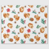 フェスティバルふわふわのドッグクリスマス ラッピングペーパー (フラット)