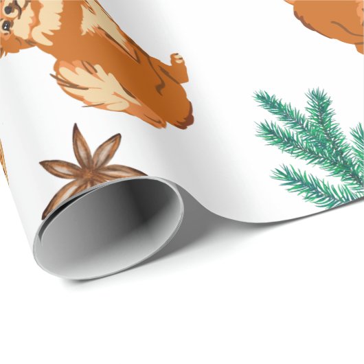 フェスティバルふわふわのドッグクリスマス ラッピングペーパー (ロールコーナー)