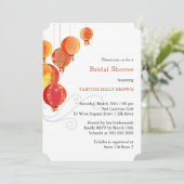 フェスティバルぶら下がったランタンブライダルシャワー 招待状 (スタンド正面)