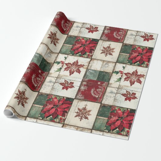 フェスティバルをテーマにしたタイル模様 ラッピングペーパー