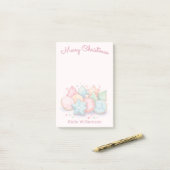 フェスティバルアイスコークッキーキュートピンククリスマス ポストイット (デスク上)