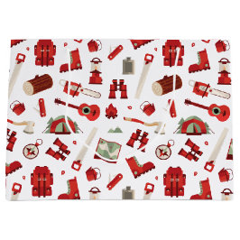 フェスティバルアウトドアアドベンチャーウィズキャンピングギア ラージペーパーバッグ