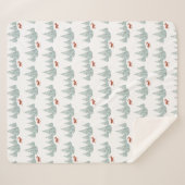 フェスティバルアカシカ雪に覆われたトウヒの木 シェルパブランケット (正面(横))