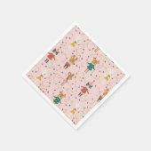 フェスティバルアニマルフレンズクリスマスパターン スタンダードカクテルナプキン (角)