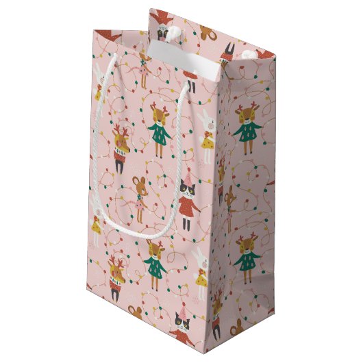 フェスティバルアニマルフレンズクリスマスパターン スモールペーパーバッグ (裏面アングル)