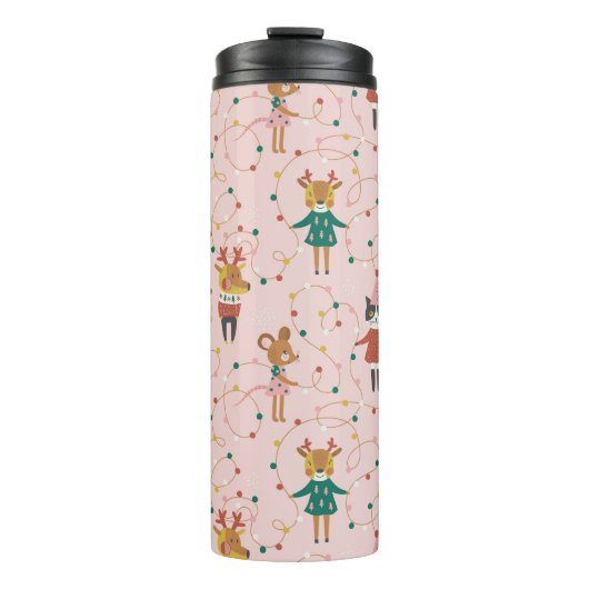フェスティバルアニマルフレンズクリスマスパターン タンブラー (正面)
