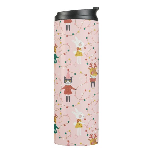 フェスティバルアニマルフレンズクリスマスパターン タンブラー (回転左)
