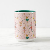 フェスティバルアニマルフレンズクリスマスパターン マグカップ (中央)