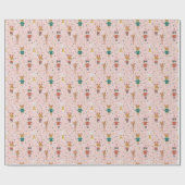 フェスティバルアニマルフレンズクリスマスパターン ラッピングペーパー (フラット)