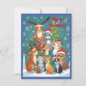 フェスティバルアニマルフレンズメリークリスマス 招待状 (裏面)